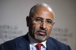 الزبيدي هرب من عدن بحراً إلى الصومال ومنها إلى أبوظبي جواً (أ.ف.ب)