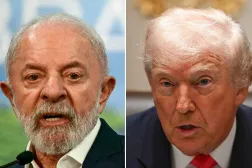 Brezilya Cumhurbaşkanı Lula da Silva ve ABD Başkanı Donald Trump (AFP)
