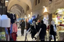 Restorasyon ve işletmeye açılmasının ardından çarşılardan biri (Şarku'l Avsat)