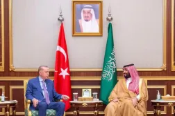 Cumhurbaşkanı Recep Tayyip Erdoğan, Suudi Arabistan Veliaht Prensi Muhammed bin Selman Cidde’deki bir görüşmede (Arşiv_SPA)