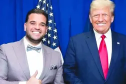 ABD Başkanı Donald Trump, Irak Özel Temsilcisi Mark Savaya ile birlikte (Arşiv-X)