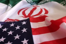 US and Iranian flags are seen in this illustration taken, September 8, 2022. REUTERS/Dado Ruvic/Illustration 