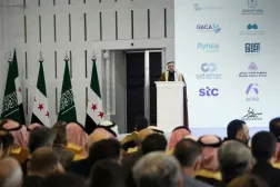 Suudi Arabistan Yatırım Bakanı Halid el-Falih, Şam'da Suriye ile stratejik anlaşmaların imzalandığını duyururken (X)