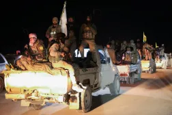 مجموعة من «قسد» تنسحب من الخطوط الأمامية في الحسكة (رويترز)