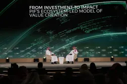 Raid Ismail, head of direct investments for the Middle East and North Africa at the Public Investment Fund, speaks during a session (X)