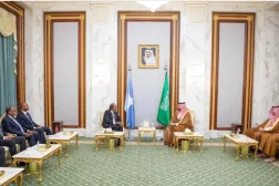 Prince Mohammed bin Salman, Crown Prince and Prime Minister meets with Somali President Hassan Sheikh Mohamud Makkah. (SPA file)