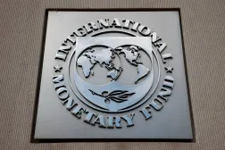 FILE PHOTO: A view of the International Monetary Fund (IMF) logo at its headquarters in Washington, D.C., US, November 24, 2024. REUTERS/Benoit Tessier//File Photo