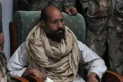 Seyfulislam Kaddafi, 2011 yılında tutuklandığı sırada (Reuters)