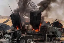 صورة وزعها فصيل «درع الشمال» الحليف للجيش وقال إنها لمنصة دفاع جوي دمرها الجيش (فيسبوك)