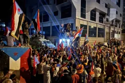 Members of the dissolved Southern Transitional Council attempted to storm the presidential palace in Aden (AP)  