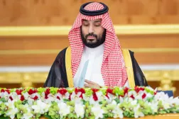 الأمير محمد بن سلمان مترئساً جلسة مجلس الوزراء في جدة الثلاثاء (واس)