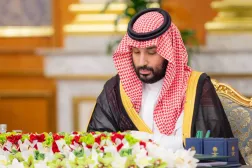 Prince Mohammed bin Salman bin Abdulaziz Al Saud, Crown Prince and Prime Minister, chairs the Cabinet meeting in Jeddah. (SPA)