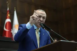 الرئيس التركي رجب طيب إردوغان متحدثاً في البرلمان الأربعاء (الرئاسة التركية)