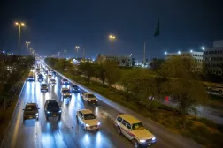 Riyad'da dün trafik akışı sorunsuzdu (Fotoğraf: Saad el-Dusari)
