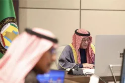 الأمين العام جاسم البديوي يتحدث خلال الاجتماع الوزاري الخليجي - الأوروبي (مجلس التعاون)