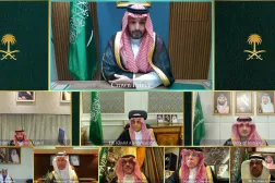 الأمير محمد بن سلمان ولي العهد رئيس مجلس الوزراء يترأس جلسة مجلس الوزراء عبر الاتصال المرئي (واس)