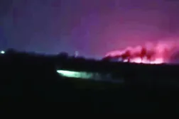 Foto Irak'ın batısındaki Akaşat'ta Haşdi Şabi Güçlerine yönelik saldırının gerçekleştiği yeri gösteren ve geniş çapta yayılan bir videodan