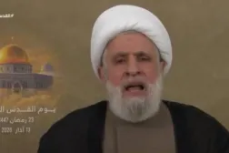 Naim Kasım, Kudüs Günü vesilesiyle televizyonda yaptığı konuşmada (X)