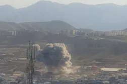 ضربات على بلدة خرمدشت الصناعية في طهران (شبكات التواصل)