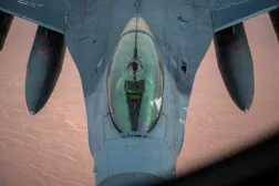 مقاتلة أميركية خلال مهمة في إطار الحرب الإيرانية (رويترز)