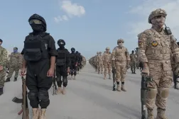 عناصر من «الحرس الثوري» الإيراني خلال تدريبات جنوب إيران (وانا - رويترز)