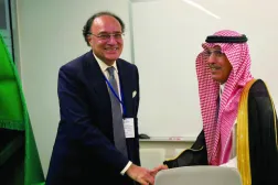 Mohammed Al-Jadaan and Muhammad Aurangzeb following the agreement for Saudi Arabia to provide an additional $3 billion in support to Pakistan (X).