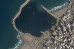 A satellite image of Gaza port. (Reuters  file)