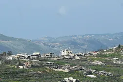  18 April 2026, Lebanon, ---: A general view of the heavily damaged area in southern Lebanon following Israeli strikes. (dpa)