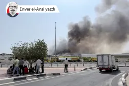 ABD ve İsrail'in İran'a düzenlediği saldırıların ardından, İran'ın roket saldırıları sonucu Doha, Katar'daki sanayi bölgesinde duman yükseliyor, 1 Mart 2026 (Reuters)