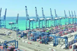 Containers assembled at a Saudi port (SPA)