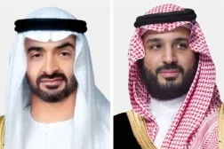 Suudi Arabistan Veliaht Prensi Muhammed bin Salman ve Birleşik Arap Emirlikleri Başkanı Şeyh Muhammed bin Zayid (Suudi Arabistan Dışişleri Bakanlığı)
