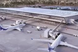 Planes are seen at Kuwait International Airport. (KUNA)