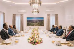 Somali Cumhurbaşkanı ile Etiyopya Başbakanı arasında daha önce yapılan görüşmeden (Etiyopya Haber Ajansı)