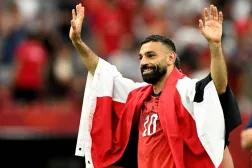 Football - FIFA World Cup 2026 - Group G - New Zealand v Egypt - BC Place, Vancouver, Canada - June 21, 2026 Egypt's Mohamed Salah celebrates after the match. (Reuters)