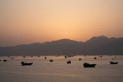 Ships stranded in the Strait of Hormuz (Reuters) 