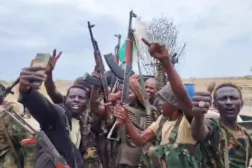 Sudan ordusu mensuplarının daha önce Mavi Nil eyaletindeki el-Kili bölgesine girişleri sırasında çekilmiş fotoğrafları (Sosyal medya)