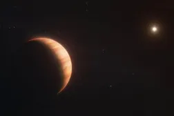 Yıldızından 7 kat büyük olan WD 1856 b, son derece yakın bir yörüngede dönüyor (NASA)