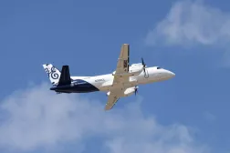 Saab 340B, hibrit elektrikli tahrik sistemini iki saatten uzun süre çalıştırarak ticari yolcu uçaklarının seyir irtifalarında uçtu (GE Aerospace)