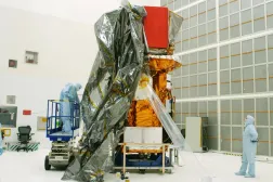 Swift uzay aracını gösteren, NASA tarafından 31 Temmuz 2004’te yayımlanan fotoğraf. (AFP)