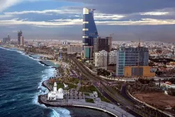 Suudi Arabistan'ın batısındaki Cidde Sahil Kornişi ve çevresindeki mahalleler (SPA)