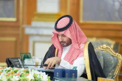 Veliaht Prens  Muhammed bin Selman, salı günü Cidde'de düzenlenen Bakanlar Kurulu toplantısına başkanlık etti. (SPA)
