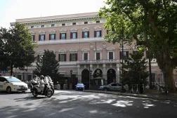 This photograph shows the US embassy in Rome on July 14, 2026, on the first day of talks between the Lebanese and Israeli delegations on the backdrop of a regional escalation between Washington and Tehran. (AFP)