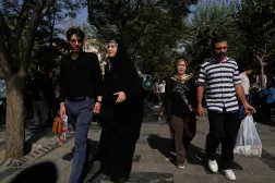 People walk through Tehran's Grand Bazaar in Tehran, Iran, Monday, July 27, 2026. (AP)