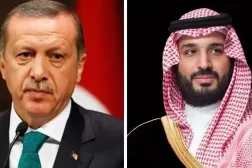 Suudi Arabistan Veliaht Prensi Muhammed bin Selman ile Cumhurbaşkanı Recep Tayyip Erdoğan (SPA)