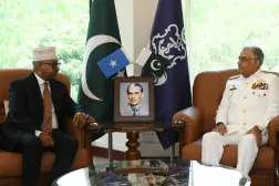 Somali Savunma Bakanı, Pakistan Deniz Kuvvetleri Komutanı ile askeri iş birliğinin güçlendirilmesini görüştü (Somali Haber Ajansı)