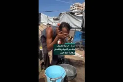غزة.. حرارة الصيف ونقص المياه يفاقمان معاناة النازحين