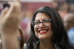 Filistin kökenli Amerikalı Demokrat Kongre üyesi Rashida Tlaib (AFP)