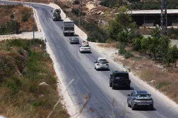 Israeli settlers move into the former Israeli settlement of Kadim near the West Bank city of Jenin, 20 August 2026. (EPA)