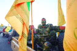 Irak'taki "El-Nuceba" hareketi mensupları Bağdat'taki bir toplantıda (Arşiv- AFP)
