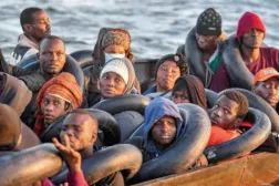 African migrants rescued by the Tunisian coast guard in October (AFP)